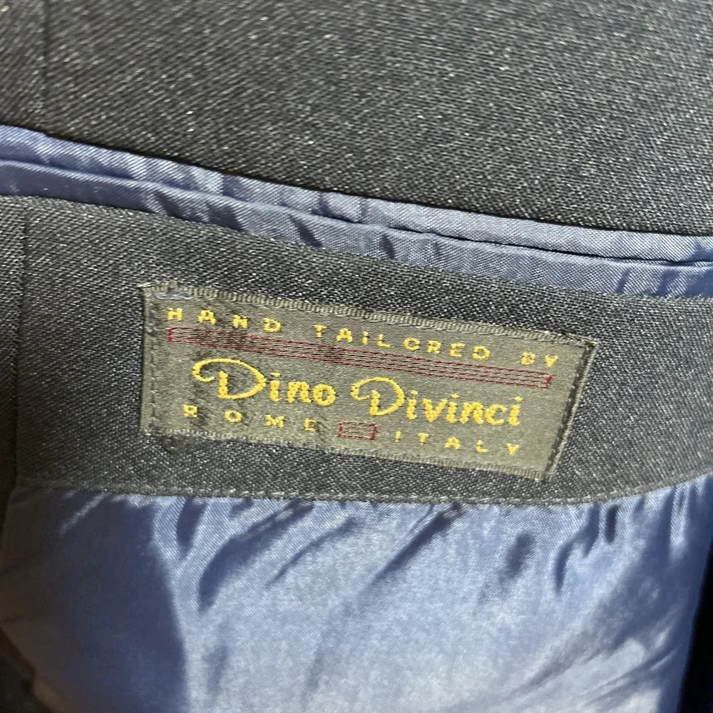 Dino Davinchi Navy Blue Suit Jacket 42L‎ 35W Polyester